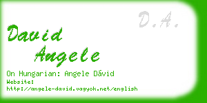 david angele business card